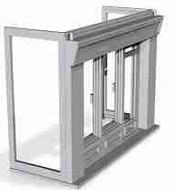 Shop front module type2,with door on right 1/76 scale