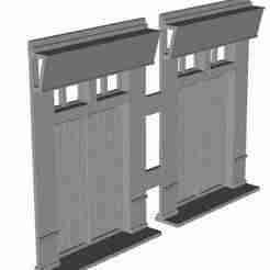 shop inter section with door module 1/76 scale