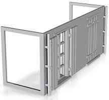 Shop Middle Floor module (short version) (Left shutters open) 1/152 scale