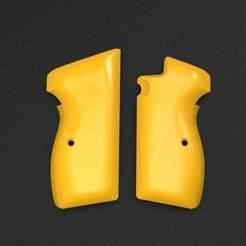 SIG P210-1 / P210-4 / P210-5 / P210-6 & DK M49 Rhomlas Style Grip STL – Prop / Airsoft / Cosplay Decorative Handle