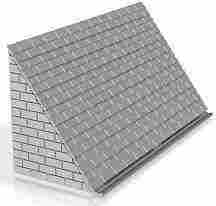 slate tile roof shop/house, stone version no chimney 1/152 scale
