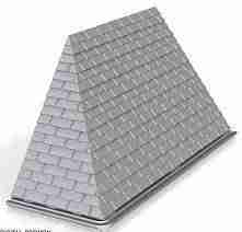 slate tile roof with hip roof left end for shop/house 1/152 scale