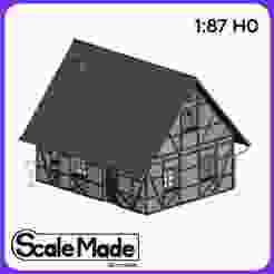 Small classic german house - 1:87 H0 scale