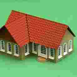 SPANISH STYLE BUILDING HO SCALE