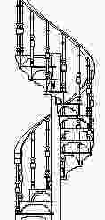 Spiral Staircase 1/12 scale