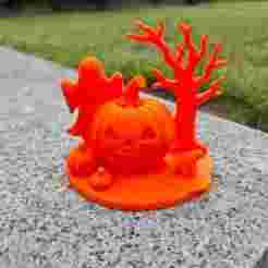Spooky Pumpkin Patch Mini-Diorama