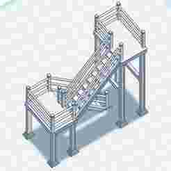 Stairs 1 1/64 scale
