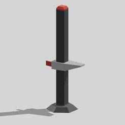 Stand, video card stand adjustable, with locking mechanism.