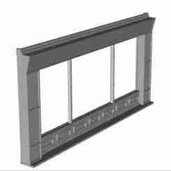 straight shop with windows module 1/76 scale