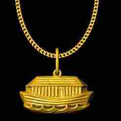 Temple cottage pendant charm