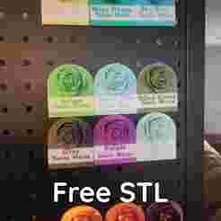 The Rose Swatch | Filament Organization | Color Swatches | Magnet | Cleaning Tidy Filament Storage
