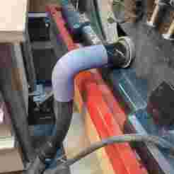 Vacuum cleaner adapter Bosch GTS 10 / Kärcher WD5 Premium 90°