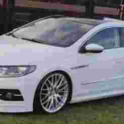 VW CC front bumper side splitters