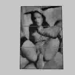 WALL ART - a woman in pantyhose is playing with her feet