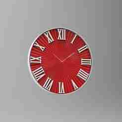 Wall clock 60 cm sun model