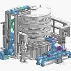 Water tank 3 (Rooftop) 1/64 scale