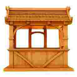 Wooden Market Booth