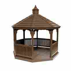 Wooden pavilion kiosk