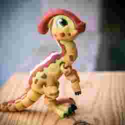 Adorable Flexi Parasaurolophus