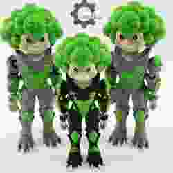 Cobotech Articulated Broccoli Monster by Cobotech