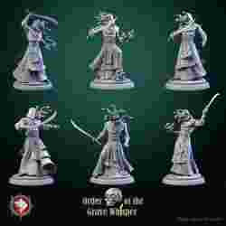 Snakehead cultists set 6 miniatures pre-supported