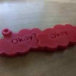 "Fault in our Stars" Keychain (Okay? Okay.)
