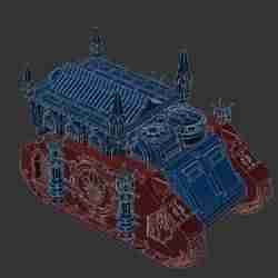 High Detail Sisters of Battle Sororitas Repressor Immolator and Exorcist 3D print model