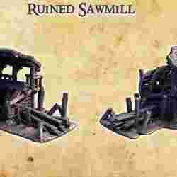 Ruined Sawmill - Tabletop Terrain - 28 MM