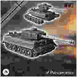 Tiger M1943 Hollywood version Kelly's Hereos (with T-34 tracks) - Germany Eastern Western Front Normandy Stalingrad Berlin Bulge WWII
