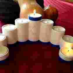 Tea Light Menorah