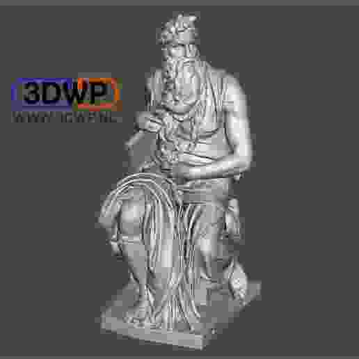 Moses By Michelangelo Sculpture (Statue 3D Scan)