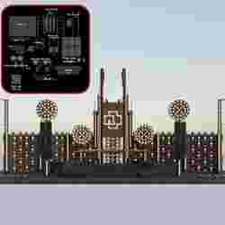 A complete model of the rammstein stage.