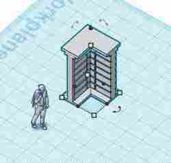 Boundary Wall 7 (Corner wall) 1:64 scale