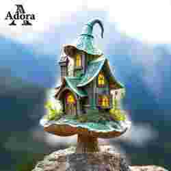 Fantasy Mushroom House - Enchanting 3D Printable Model for Miniatures & Dioramas