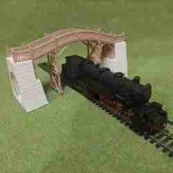 [ZM H0 scale] Wooden arched footbridge (FDM)