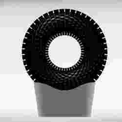 Rodin Coil Torus .STL 180mm. x 56mm. Diameter + BASE | iToroid Vortex Wave Field Generator | PEMF Coil 2 x 24 groves