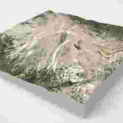 Mountain landscape Lassen Peak North America