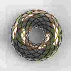 Orgone Scalar | Rodin Coil Torus STL 120mm x 42mm Diameter Coil | Magnetic Field Generator | iToroid Vortex Field Generator | 2 x 12 TURNS
