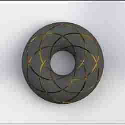 Rodin Coil Torus STL 160mm x 56mm Diameter Coil | Magnetic Field Generator | iToroid Vortex Field Generator | 2x6 TURNS
