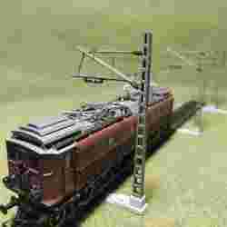 [ZM H0 scale] Catenery Poles Basic Set Type:C1-C6 (FDM)
