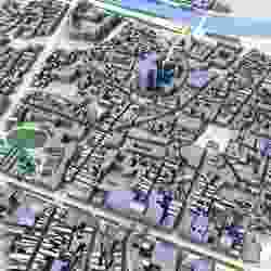 Cathedrale Saint-Maurice d'Angers France Map 3D Model