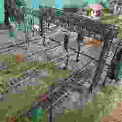 [ZM H0 scale] PKP Signal bridge 185mm width FDM