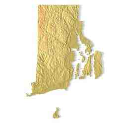 Rhode Island Topographic Map – 3D Model for 3D Printing & CNC Carving