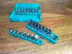 Driver Bit Organisers | Parametric | Spring-Tab Retention | 9.5 mm & 13 mm (Japan) | Toolbag-Friendly