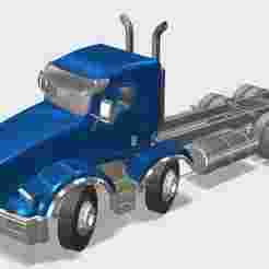 1/14 Kenworth t800 cabin, with double front axles