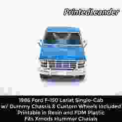 1:28 Scale 1986 F-150 Body Shell w/ Dummy Chassis (Xmod Truck)