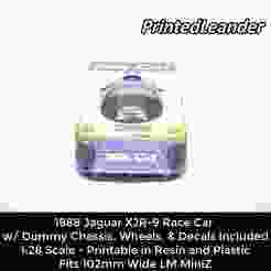 1:28 Scale 1988 XJR-9 Body Shell w/ Dummy Chassis (MiniZ LM)
