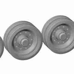 1:35 A34 Comet road wheels and sprocket (LATE)