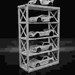 1/64 HotWheels multifloor diecast model display