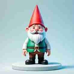 2239 Fairy Tale Gnome - Color Full-Body Figurine on Base, magic, creature, fantasy, wood, faun, gorgon, warrior, wild, fox, monster, cat, dog, fair, witch, werewolf, horror, beast, gothic, troll